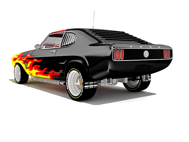 Ford Mustang King Cobra 3d rendering