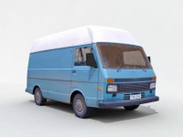 Old Blue Van 3d model preview