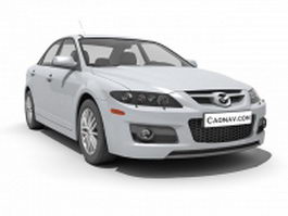 Mazda6 mid-size car 3d preview