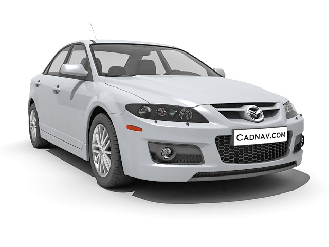 Mazda6 mid-size car 3d rendering