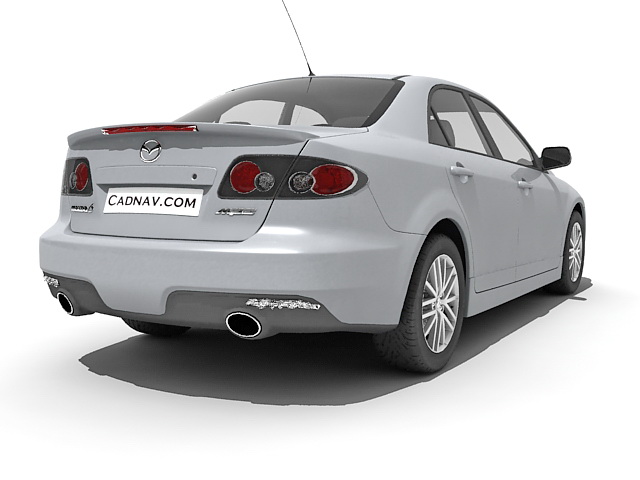 Mazda6 mid-size car 3d rendering