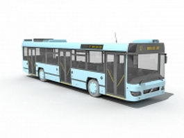 Public transit bus 3d model preview