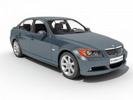 BMW 330 compact executive car 3d model preview