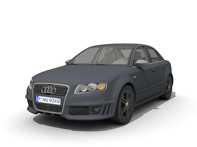 Audi RS 4 compact executive car 3d rendering