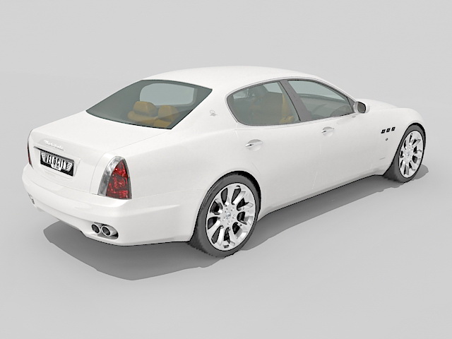 Maserati Ghibli executive car 3d rendering