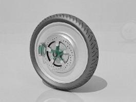 Alloy wheel for car 3d preview
