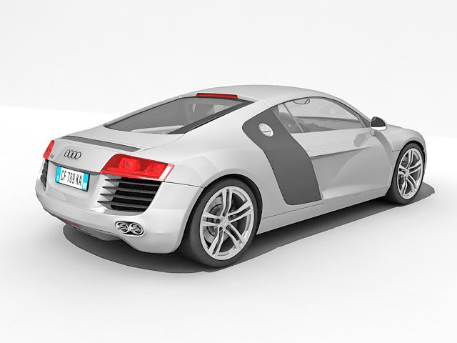 Audi R8 car 3d rendering
