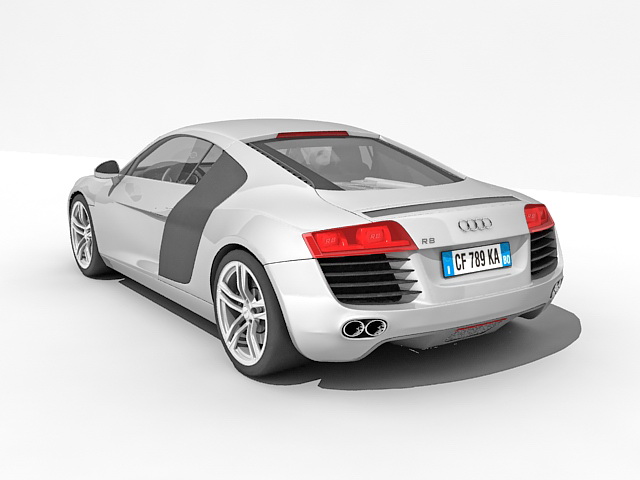 Audi R8 car 3d rendering