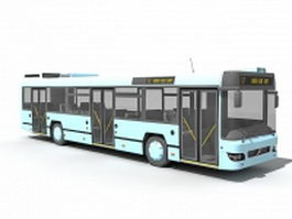 Modern transit bus 3d model preview