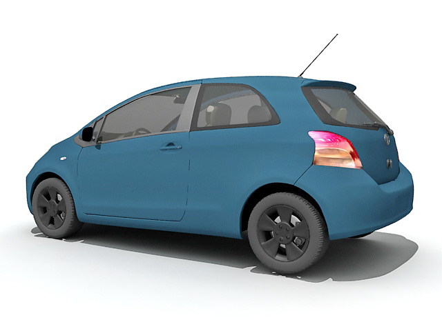 Toyota Yaris car 3d rendering