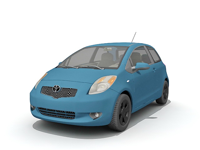 Toyota Yaris car 3d rendering