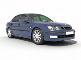 Saab car 3d model preview