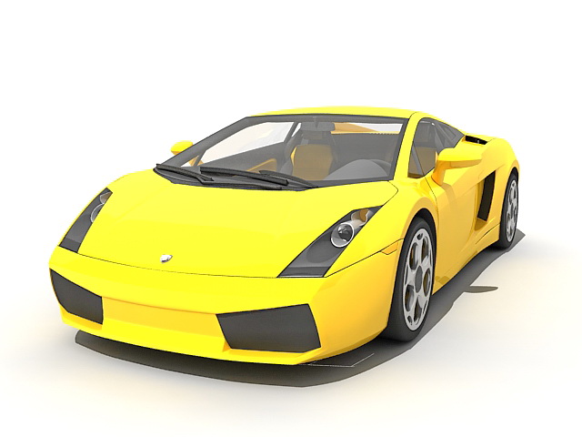 Lamborghini Gallardo sports car 3d rendering