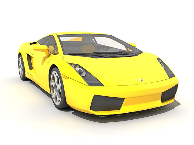 Lamborghini Gallardo sports car 3d rendering