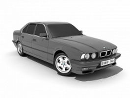 BMW 540i sedan 3d model preview