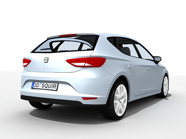 Seat Leon Car 3d model 3ds Max files free download ...