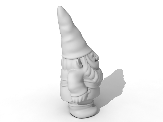 German garden gnome 3d rendering