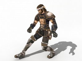 Ancient Korean warrior 3d model preview