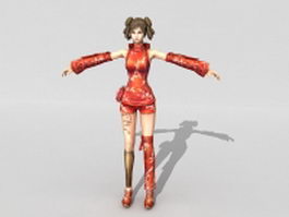 Street fighter girl 3d preview