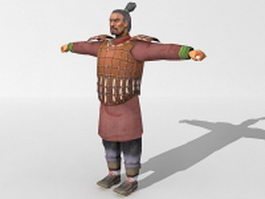 Qin dynasty soldier 3d model preview