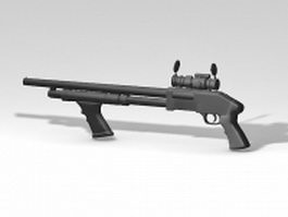 Combat shotgun 3d model preview