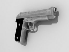 Beretta M9 pistol 3d model preview
