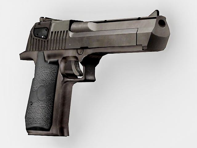 IMI Desert Eagle handgun 3d rendering