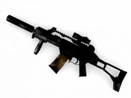Heckler & Koch G36 assault rifle 3d model preview