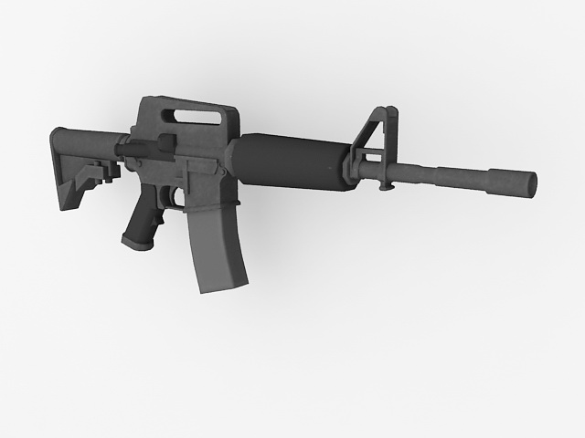 M4 carbine 3d rendering