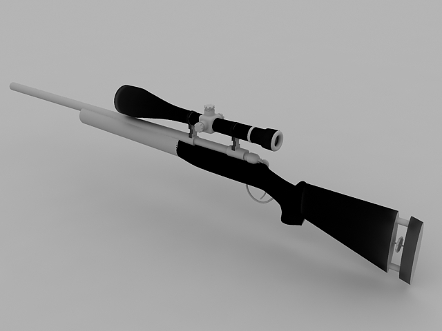M40A1 sniper rifle 3d rendering