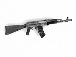 AK-74M assault rifle 3d model preview