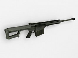 Barrett M82 anti-materiel rifle 3d model preview
