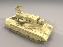 Flakpanzer Gepard anti-aircraft gun 3d model 3ds Max files free ...