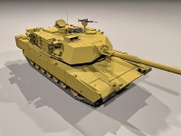 M1 Abrams battle tank 3d model preview