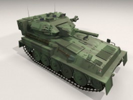 British Scorpion tank 3d model preview