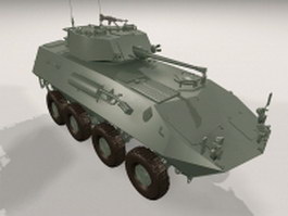 Armoured fighting vehicle 3d model preview