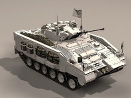 British Warrior Apc 3d model preview