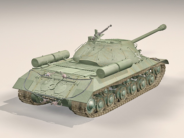 Iosif Stalin tank 3d rendering