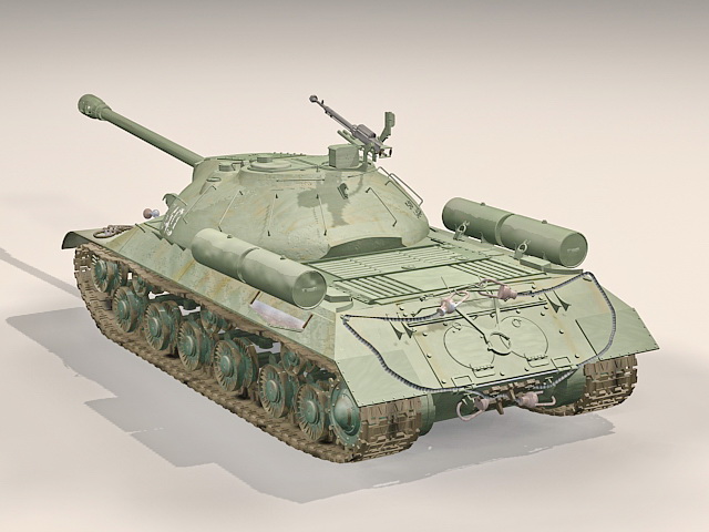 Iosif Stalin tank 3d rendering