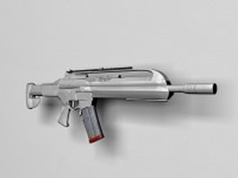 Sci-fi assault rifle concept 3d model preview