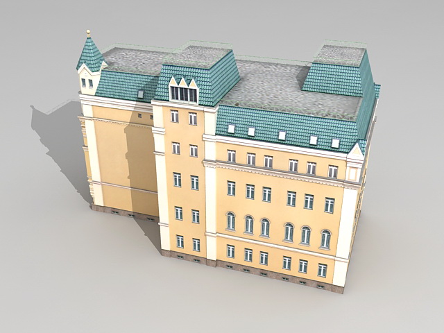 Moscow Russia Mansion 3d rendering