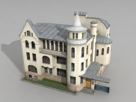Soviet Russian Mansion 3d model preview