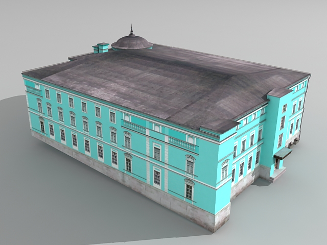 Old Russian Mansion 3d rendering