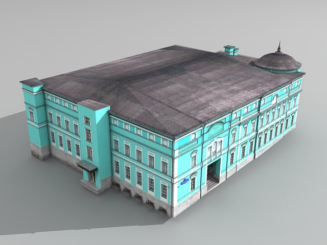 Old Russian Mansion 3d rendering