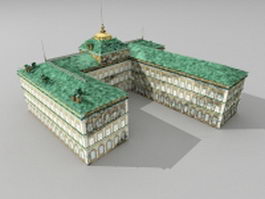 Palace of Congresses 3d model preview
