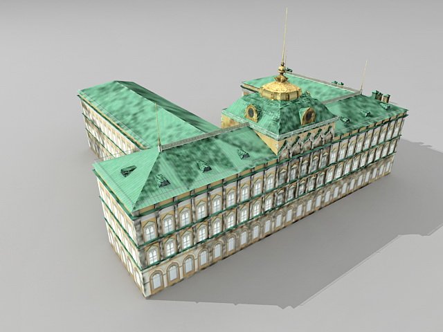 Palace of Congresses 3d rendering