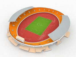 Track and field stadium 3d preview