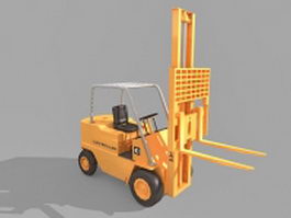 Industrial forklift truck 3d model preview