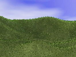 Hill and valley landforms 3d preview