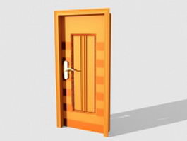 Interior wooden door 3d preview